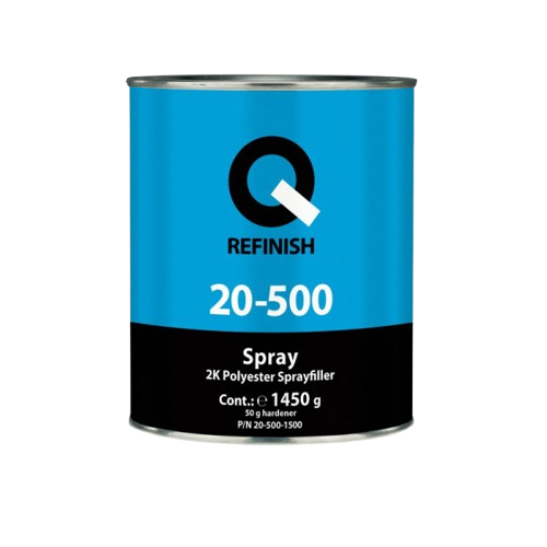 Q-Refinish Chit auto Spray, 1,5 kg inclusiv întăritor