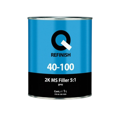 Q-Refinish Filler 2K MS 5:1, gri