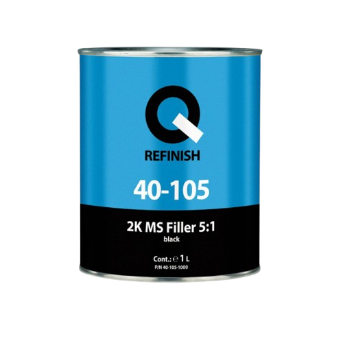 Q-Refinish Filler 2K MS 5:1, negru